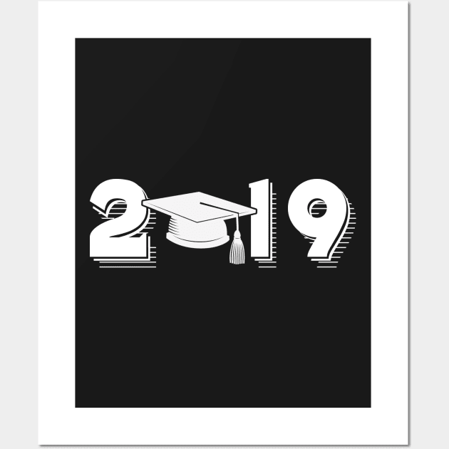 Senior Gifts High School 2019 College Graduation T Wall Art by TeeLovely